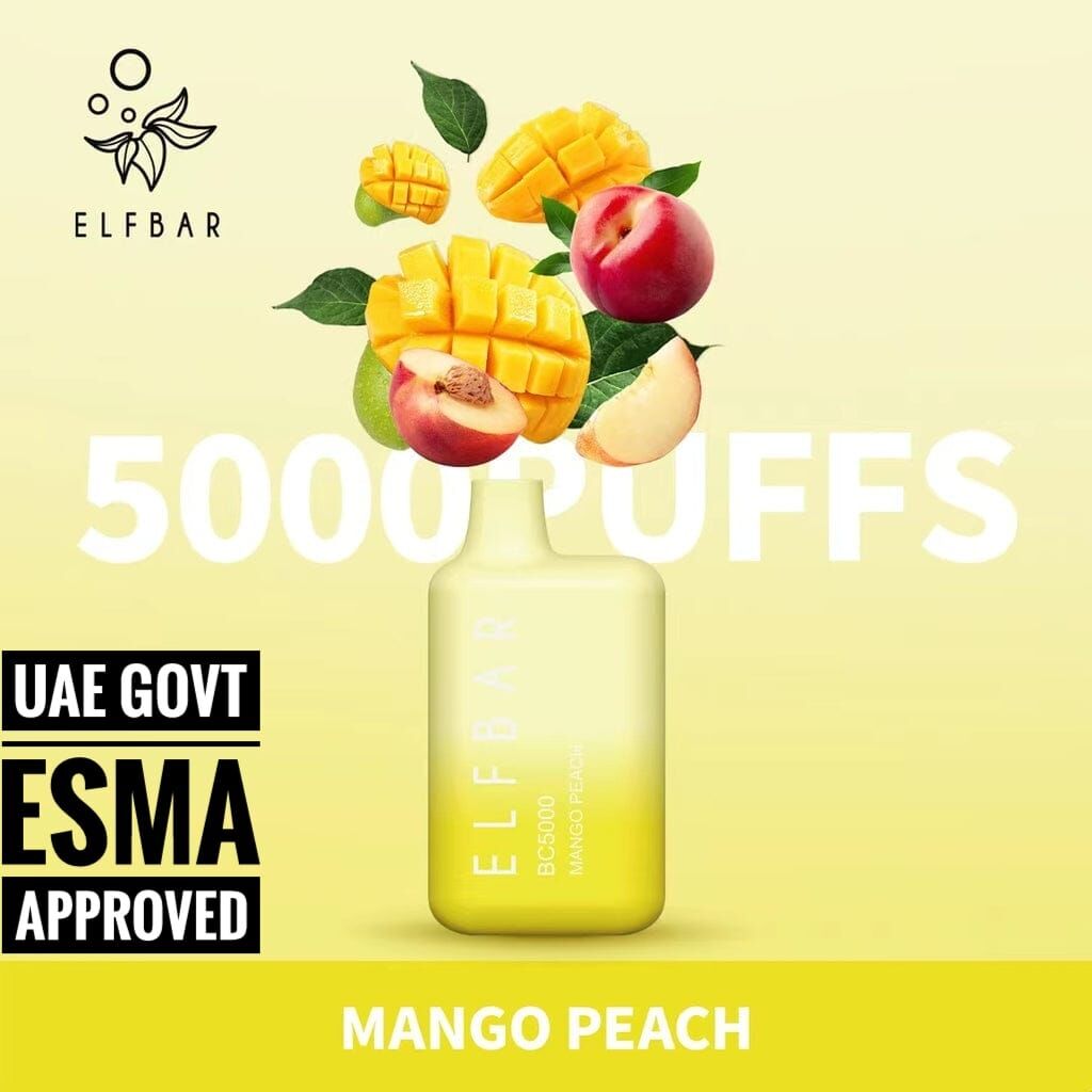 All in one devices elfbar disposable vapes mango peach